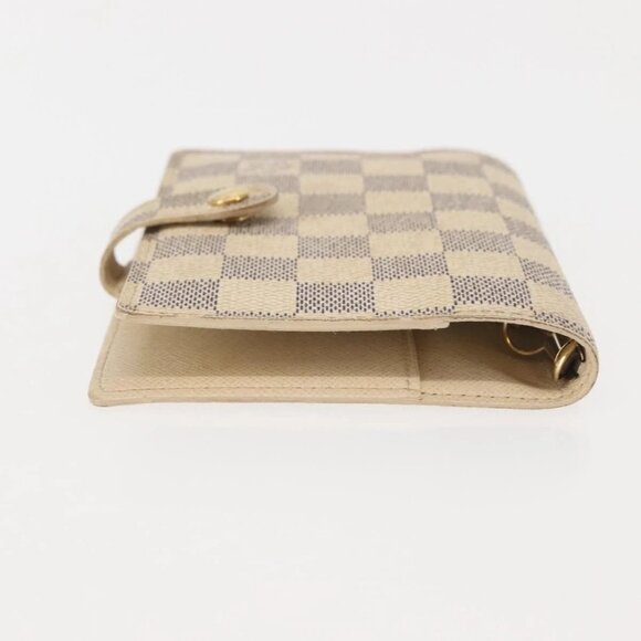 LOUIS VUITTON Damier Azur Agenda PM Day Planner Cover R20706 LV Auth 145793 - Picture 4 of 16